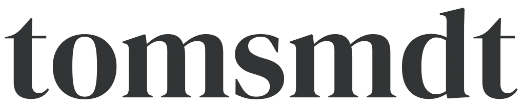tomsmdt website logo in black