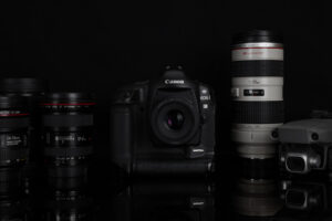 Canon 1D with lenses
