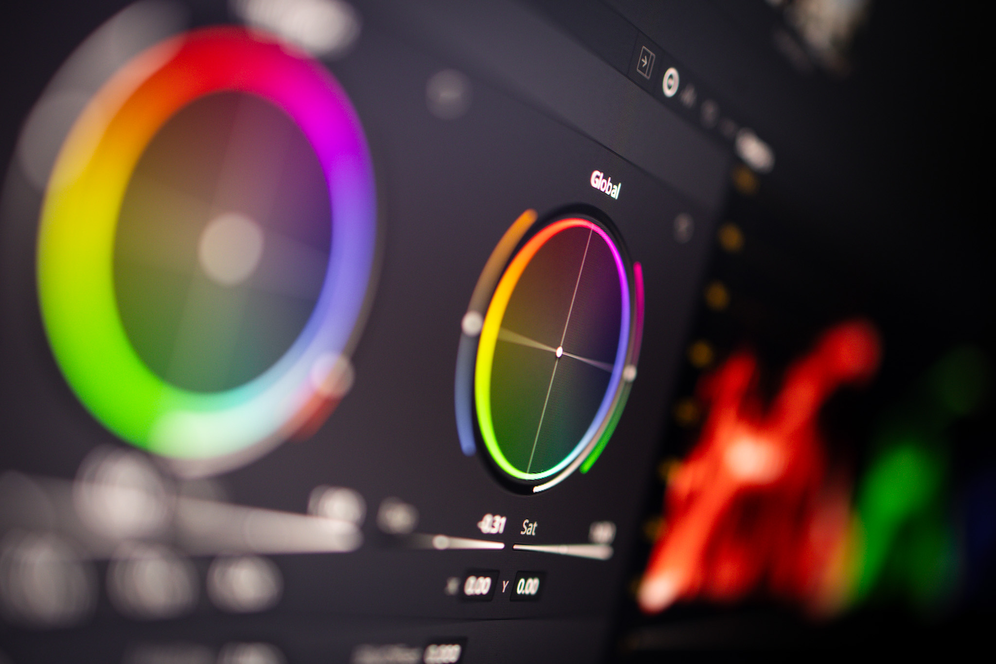 photo of the davinci resolve ui